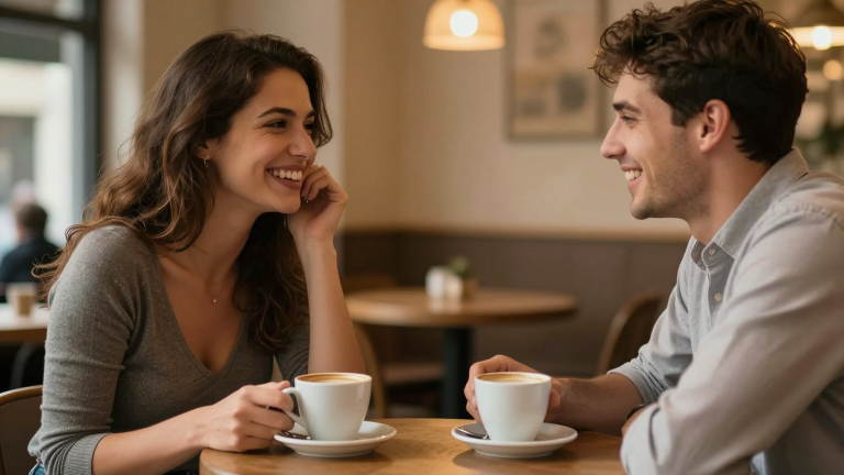 Ihr trefft euch auf einen Kaffee